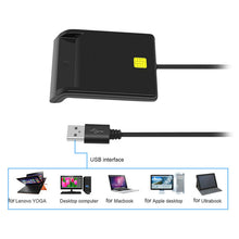 Load image into Gallery viewer, USB Smart Card Reader Stable Operation Reliable Simplicity for DNIE ATM CAC IC ID SIM Card Cloner Connector Windows