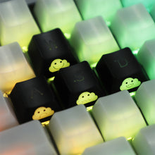 Load image into Gallery viewer, 4Pcs Cute Emo Keycap Set WASD Arrow Broadside Lighting Key Cap for Mechanical Keyboard Compatible with MX Switch