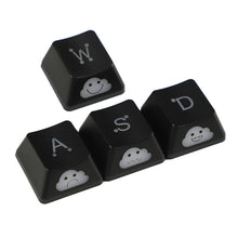 Load image into Gallery viewer, 4Pcs Cute Emo Keycap Set WASD Arrow Broadside Lighting Key Cap for Mechanical Keyboard Compatible with MX Switch