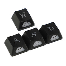 Load image into Gallery viewer, 4Pcs Cute Emo Keycap Set WASD Arrow Broadside Lighting Key Cap for Mechanical Keyboard Compatible with MX Switch