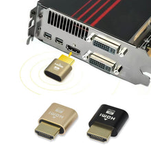 Load image into Gallery viewer, HDMI Virtual Display Adapter HDMI-compatible 1.4 DDC EDID Dummy Plug Headless Ghost Display Emulator For Video Bitcoin Mining DP