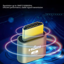 Load image into Gallery viewer, HDMI Virtual Display Adapter HDMI-compatible 1.4 DDC EDID Dummy Plug Headless Ghost Display Emulator For Video Bitcoin Mining DP