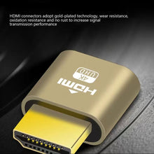 Load image into Gallery viewer, HDMI Virtual Display Adapter HDMI-compatible 1.4 DDC EDID Dummy Plug Headless Ghost Display Emulator For Video Bitcoin Mining DP