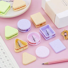 Load image into Gallery viewer, 4Pcs Stationery School Office Supplies Cute Cookie Sharpener For Pencil Creative Item Back to School Lovely