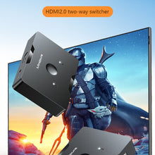 Load image into Gallery viewer, HDMI Switcher 4K 60Hz Bi-Direction 2.0 HDMI Switch 1x2/2x1 Adapter for PS4/5 Xiaomi TV Box 3D 4Kx1920P60Hz/2Kx1080P120Hz Max