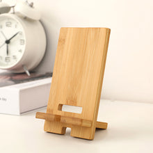 Load image into Gallery viewer, Wooden Desktop Phone Holder Lazy Phone Stand Smartphone Charging Stand Lazy Phone Bracket Mobilephone Support Tablet Stand