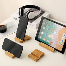 Load image into Gallery viewer, Wooden Desktop Phone Holder Lazy Phone Stand Smartphone Charging Stand Lazy Phone Bracket Mobilephone Support Tablet Stand