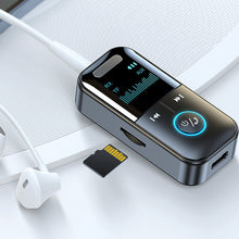 Load image into Gallery viewer, Bluetooth 5.4 Receiver Transmitter 3.5mm AUX Audio Receiver Support TF Card Wireless Audio Adapter With Mic LED Digital Display