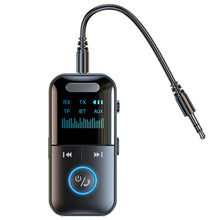Load image into Gallery viewer, Bluetooth 5.4 Receiver Transmitter 3.5mm AUX Audio Receiver Support TF Card Wireless Audio Adapter With Mic LED Digital Display