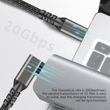 Load image into Gallery viewer, USB C to USB C 20Gbps 3-0.2m Cable 5A 100W 4K60hz USB3.2 Gen2*2 Fast Charge for Oculus Quest Link VR Headset Data Transfer USB-C VR