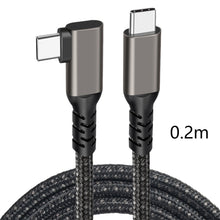 Load image into Gallery viewer, USB C to USB C 20Gbps 3-0.2m Cable 5A 100W 4K60hz USB3.2 Gen2*2 Fast Charge for Oculus Quest Link VR Headset Data Transfer USB-C VR