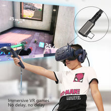 Load image into Gallery viewer, USB C to USB C 20Gbps 3-0.2m Cable 5A 100W 4K60hz USB3.2 Gen2*2 Fast Charge for Oculus Quest Link VR Headset Data Transfer USB-C VR