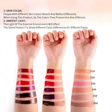 Load image into Gallery viewer, 6 Colors Fruit Flavored Matte Tearing Lip Gloss Waterproof Non-sticky Long-lasting Peel-off Liquid Lipstick Lip Makeup Cosmetics