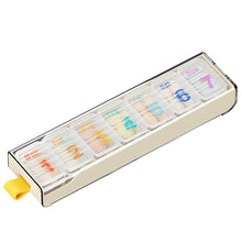 Load image into Gallery viewer, 7-grid Sealed Pill Box Portable Moistureproof Dustproof Medicine Box Large Capacity Daily Medication Jewelry Storage Box