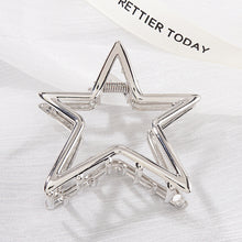 Load image into Gallery viewer, Hollow Five-pointed Star Alloy Hairpin Hair Claw Clip Exquisite Simple Headwear Hair Clip Hair Accessory for Women