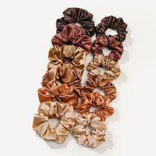 Load image into Gallery viewer, 12pcs/set Imitation Silk Hair Tie Simple Solid Color Hair Band Highly Elastic Rubber Band Hair Rope Headwear for Women