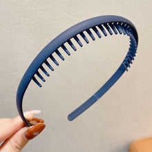 Load image into Gallery viewer, Simple Non-slip Comb Tooth Headband Multicolor Frosted Hair Hoop Headband Headwear Hair Styling Accessories for Women