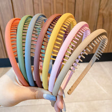 Load image into Gallery viewer, Simple Non-slip Comb Tooth Headband Multicolor Frosted Hair Hoop Headband Headwear Hair Styling Accessories for Women