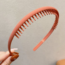 Load image into Gallery viewer, Simple Non-slip Comb Tooth Headband Multicolor Frosted Hair Hoop Headband Headwear Hair Styling Accessories for Women
