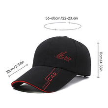 Load image into Gallery viewer, Extended Brim Printed Canvas Baseball Cap Comfortable Breathable Adjustable Casual Outdoor Sunshade Cap for Men Women