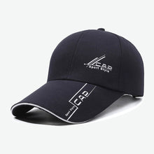 Load image into Gallery viewer, Extended Brim Printed Canvas Baseball Cap Comfortable Breathable Adjustable Casual Outdoor Sunshade Cap for Men Women