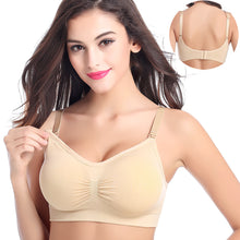 Load image into Gallery viewer, Front Button Nursing Bra Seamless Anti-sagging Gathering Without Steel Ring Underwear Comfortable Breathable Lingerie