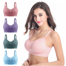 Load image into Gallery viewer, Front Button Nursing Bra Seamless Anti-sagging Gathering Without Steel Ring Underwear Comfortable Breathable Lingerie