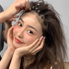 Load image into Gallery viewer, 10pcs Hair Root Fluffy Hairpins Seamless Bangs Clips Simple Silver Alloy Hair Clips Headwear Hair Accessories for Women