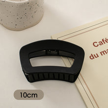Load image into Gallery viewer, Simple Black Frosted Hairpin Hair Claw Clip Solid Color Multishaped Durable Headwear Hair Clip Hair Accessory for Women