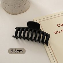 Load image into Gallery viewer, Simple Black Frosted Hairpin Hair Claw Clip Solid Color Multishaped Durable Headwear Hair Clip Hair Accessory for Women