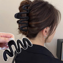 Load image into Gallery viewer, Simple Niche Curvilinear Shape Hairpin Hair Claw Clip Solid Color Durable Headwear Hair Clip Hair Accessory for Women