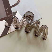 Load image into Gallery viewer, Simple Niche Curvilinear Shape Hairpin Hair Claw Clip Solid Color Durable Headwear Hair Clip Hair Accessory for Women