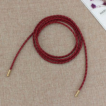 Load image into Gallery viewer, Stylish Casual Women Belt Versatile Weaving Thin Waistband Multicolor PU Leather Dress Bowknot Waist Decoration Belt