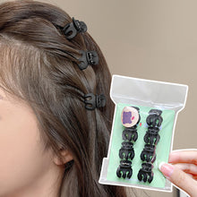 Load image into Gallery viewer, 8pcs/set Black Mini Hair Clip Lovely Bangs Hairpin Hair Claw Clip Versatile Solid Color Headwear Hair Accessories