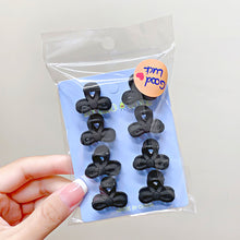 Load image into Gallery viewer, 8pcs/set Black Mini Hair Clip Lovely Bangs Hairpin Hair Claw Clip Versatile Solid Color Headwear Hair Accessories
