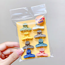 Load image into Gallery viewer, 8pcs/set Colorful Mini Hair Clip Lovely Bangs Hairpin Hair Claw Clip Versatile Fashionable Headwear Hair Accessories