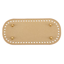 Load image into Gallery viewer, Oval PU Leather Bag Bottom Soft Wear-resistant Handmade DIY Bag Bottom Multicolor Exquisite Workmanship Bag Accessories