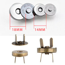 Load image into Gallery viewer, Invisible Magnetic Buttons Stitching Free Installation Antioxidant Durable Metal Magnet Buttons Bags Clothing Accessories
