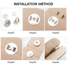 Load image into Gallery viewer, Invisible Magnetic Buttons Stitching Free Installation Antioxidant Durable Metal Magnet Buttons Bags Clothing Accessories