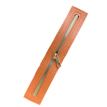 Load image into Gallery viewer, Multicolor PU Leather Hand Stitched Zipper DIY Handmade Bag Zipper Replaceable Soft Leather Zipper Bag Modification Accessory