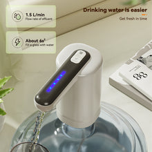 Load image into Gallery viewer, Automatic Electric Water Gallon Pump Drink Dispenser Electric Magic Tap Water Bottle Pump USB Desktop Rechargeable Water Pump