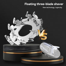 Load image into Gallery viewer, Three Blade Head Electric Shaver With Digital Display USB Charging Male Shaving Trimmer Detachable Blade Washable Mini Razor