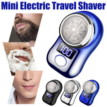 Load image into Gallery viewer, Men Shaving Tool Usb Rechargeable Portable Electric Shaver with Led Battery Display for Men Mini Travel Rotary Razor