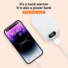 Load image into Gallery viewer, 2in1 USB Rechargeable Winter Hand Warmer Power Bank Mini Hand Warmer Electric Heater Pocket Warmer High-capacity Winter Gift