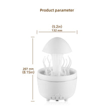 Load image into Gallery viewer, 300ml Rotating Water Droplet Aromatherapy Machine Oil Diffuser with Remote Control Colorful Light Auto Shut Off for Home Office