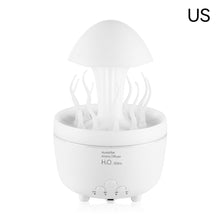 Load image into Gallery viewer, 300ml Rotating Water Droplet Aromatherapy Machine Oil Diffuser with Remote Control Colorful Light Auto Shut Off for Home Office