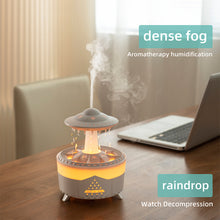 Load image into Gallery viewer, Umbrella Raindrop Droplet Aromatherapy Machine Oil Diffuser with Remote Control Colorful Light Auto Shut Off for Home Office