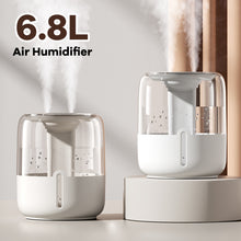 Load image into Gallery viewer, 6.8L Large Capacity Humidifier USB Double Spray Home Dormitory Office Bedroom Desktop With Small Night Light