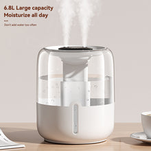 Load image into Gallery viewer, 6.8L Large Capacity Humidifier USB Double Spray Home Dormitory Office Bedroom Desktop With Small Night Light