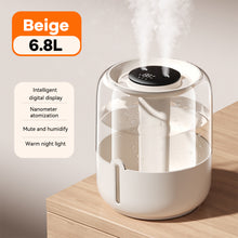 Load image into Gallery viewer, 6.8L Large Capacity Humidifier USB Double Spray Home Dormitory Office Bedroom Desktop With Small Night Light